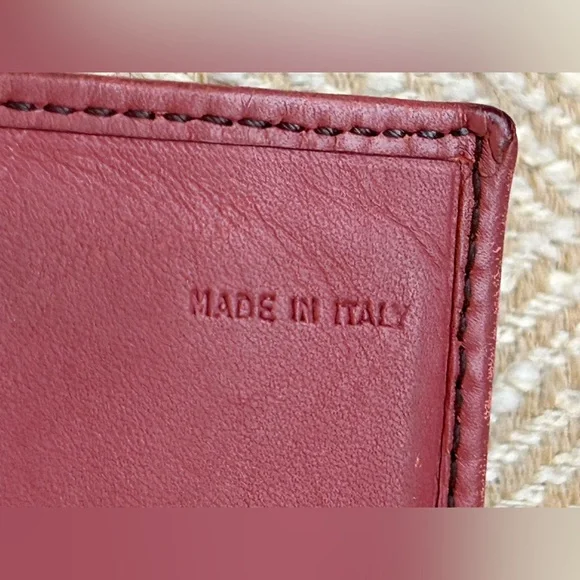 Authentic Fendi Zucchino Canvas Pink Leather Bifold Wallet - Picture 9 of 11